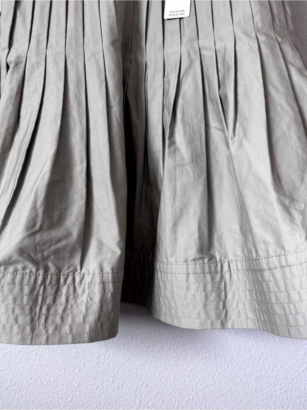 Mare Mare Pleated Structured Swing Tank Top in Sage - Picture 5 of 11